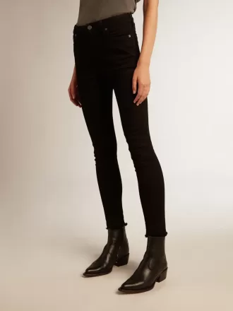 Blugi skinny negri pentru femei