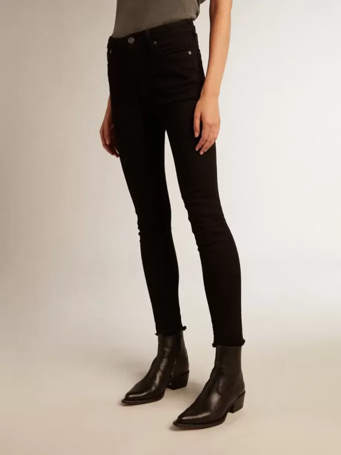 Blugi skinny negri pentru femei Blugi skinny negri pentru femei