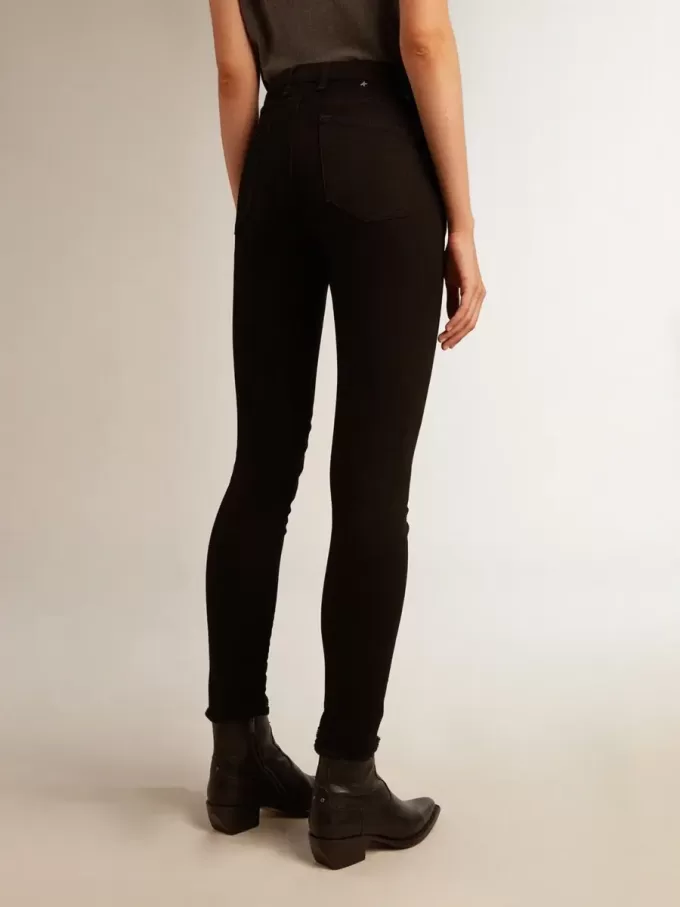 Blugi skinny negri pentru femei Blugi skinny negri pentru femei