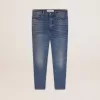 Blugi slim fit pentru bărbați, cu spălare medie Blugi slim fit pentru bărbați, cu spălare medie