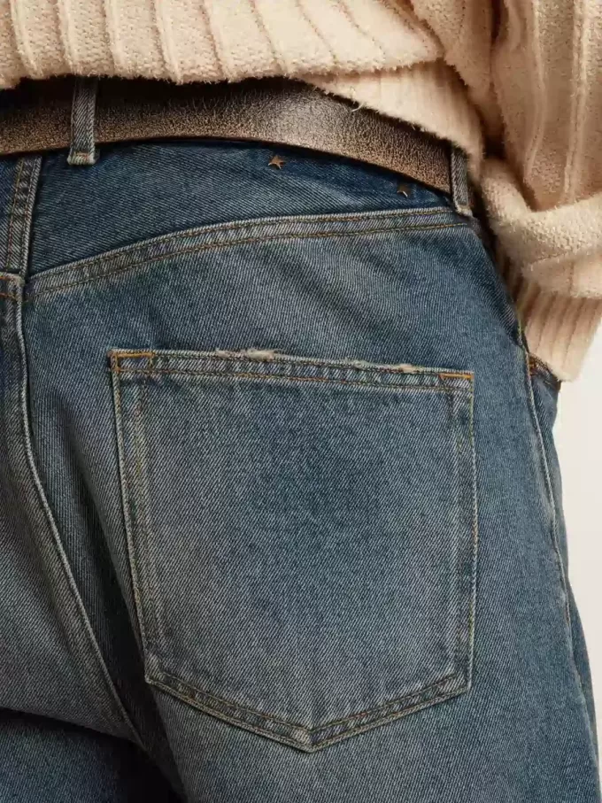 Blugi slim fit pentru bărbați, cu spălare medie Blugi slim fit pentru bărbați, cu spălare medie