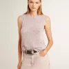 Bluză din tricot cu paiete și detalii contrastante Bluză din tricot cu paiete și detalii contrastante