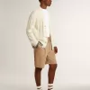 Cardigan alb din bumbac pentru bărbați, cu model împletit și nervuri albastre Cardigan alb din bumbac pentru bărbați, cu model împletit și nervuri albastre