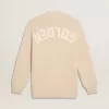 Cardigan bej pentru femei, cu inscripția „Golden” pe spate Cardigan bej pentru femei, cu inscripția „Golden” pe spate