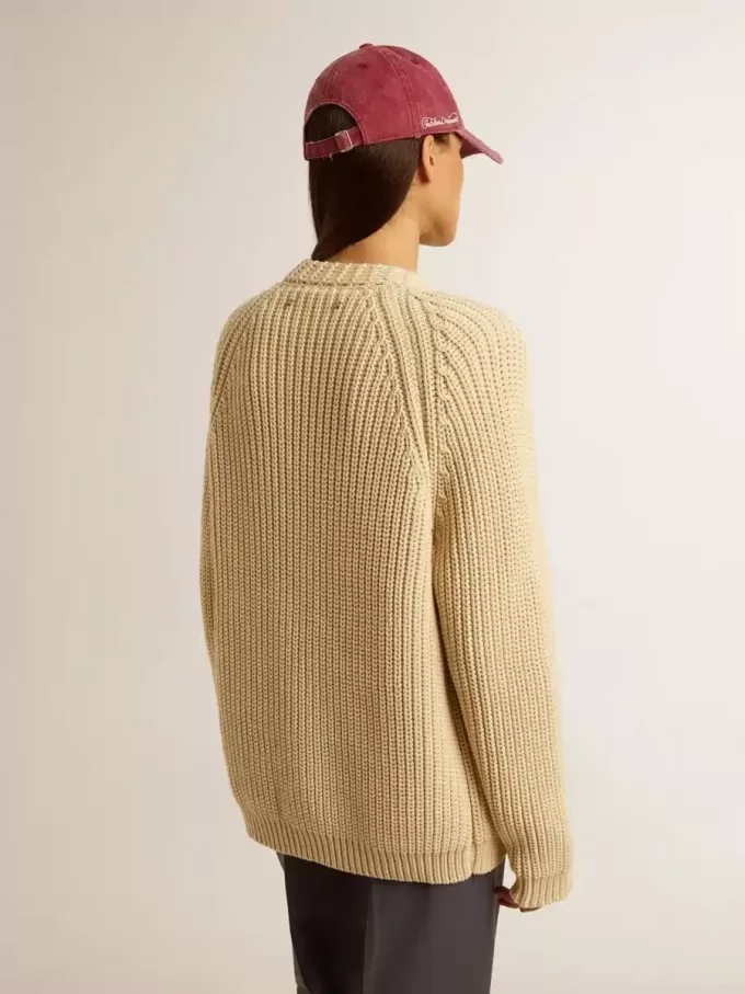 Cardigan din bumbac pentru femei, cu broderie pe partea din față Cardigan din bumbac pentru femei, cu broderie pe partea din față