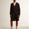 Cardigan Golden Collection din bumbac albastru închis cu finisaj uzat Cardigan Golden Collection din bumbac albastru închis cu finisaj uzat
