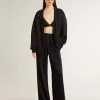 Cardigan negru pentru femei cu broderie ton pe ton cu mărgele toile de jouy Cardigan negru pentru femei cu broderie ton pe ton cu mărgele toile de jouy