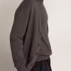 Cardigan pentru bărbați din bumbac gri melanj, cu logo pe spate Cardigan pentru bărbați din bumbac gri melanj, cu logo pe spate