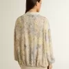 Cardigan pentru femei cu imprimeu floral și broderie Cardigan pentru femei cu imprimeu floral și broderie
