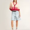 Cardigan pentru femei, de culoare crem, cu dungi roșii Cardigan pentru femei, de culoare crem, cu dungi roșii
