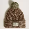 Căciulă multicoloră din lână cu pompon