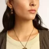 Cercei inelari în culoarea auriu antic cu inscripția Forever For You Cercei inelari în culoarea auriu antic cu inscripția Forever For You
