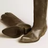 Cizme Wish Star pentru femei din piele neagră cu broderie în formă de stea Cizme Wish Star pentru femei din piele neagră cu broderie în formă de stea