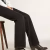 Cizme Wish Star pentru femei din piele neagră cu stele brodate ton pe ton Cizme Wish Star pentru femei din piele neagră cu stele brodate ton pe ton