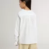 Cămașă albă din bumbac broderie anglaise pentru fete Cămașă albă din bumbac broderie anglaise pentru fete