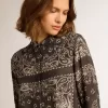 Cămașă de pijama în culoarea gri antracit cu imprimeu paisley Cămașă de pijama în culoarea gri antracit cu imprimeu paisley