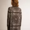 Cămașă de pijama în culoarea gri antracit cu imprimeu paisley Cămașă de pijama în culoarea gri antracit cu imprimeu paisley