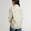 Cămașă din bumbac pentru fete, cu imprimeu floral multicolor Cămașă din bumbac pentru fete, cu imprimeu floral multicolor