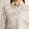 Cămașă pentru femei cu imprimeu floral multicolor cu paiete Cămașă pentru femei cu imprimeu floral multicolor cu paiete