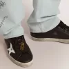 Cufund cu clip pentru bărbați, de culoare auriu vechi, cu inscripție aurie Cufund cu clip pentru bărbați, de culoare auriu vechi, cu inscripție aurie