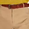 Curea Houston din piele împletită maro Curea Houston din piele împletită maro