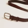 Curea maro Houston din piele spălată Curea maro Houston din piele spălată