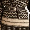 Curea neagră din piele spălată cu cataramă argintie