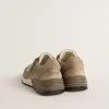 Dad-Star pentru bărbați, din plasă bej și piele întoarsă, cu stea din piele argintie Dad-Star pentru bărbați, din plasă bej și piele întoarsă, cu stea din piele argintie