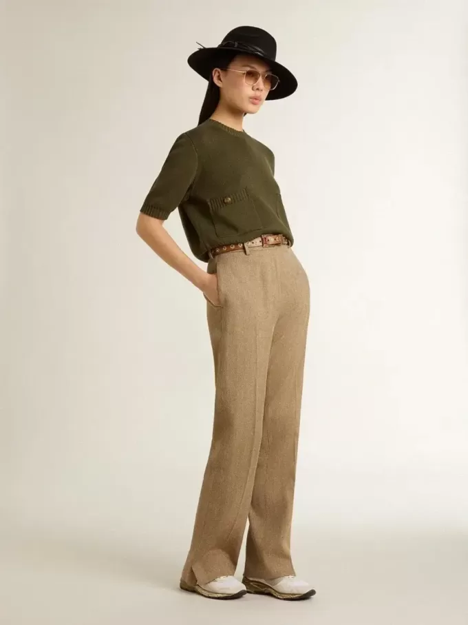 Dad-Star pentru femei din plasă și piele de căprioară albă cu stea aurie Dad-Star pentru femei din plasă și piele de căprioară albă cu stea aurie
