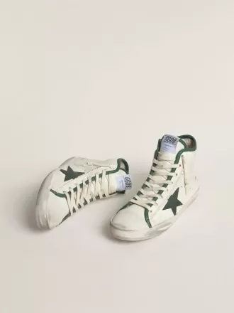 Francy LTD pentru femei, din piele nappa, cu stea verde din cauciuc Francy LTD pentru femei, din piele nappa, cu stea verde din cauciuc