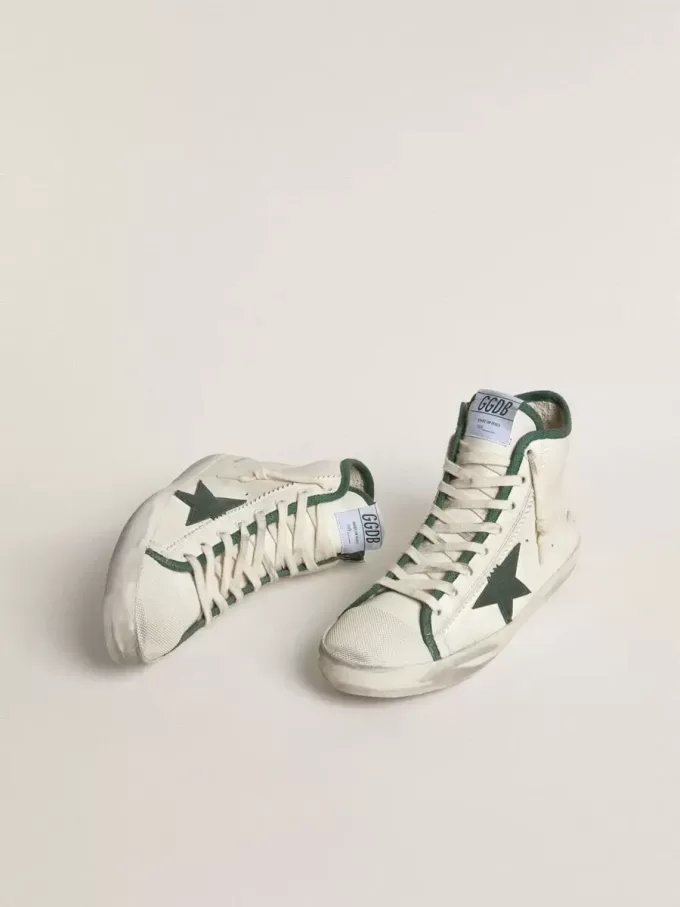 Francy LTD pentru femei, din piele nappa, cu stea verde din cauciuc Francy LTD pentru femei, din piele nappa, cu stea verde din cauciuc