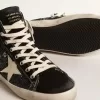 Francy Penstar LTD cu sclipici, stea de culoare ivoriu și talpă neagră Francy Penstar LTD cu sclipici, stea de culoare ivoriu și talpă neagră