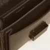 Geantă mică Venezia din piele metalizată neagră cu detalii negre Geantă mică Venezia din piele metalizată neagră cu detalii negre