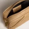 Geantă Mini Star din piele bej cu imprimeu de șarpe Geantă Mini Star din piele bej cu imprimeu de șarpe