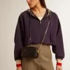 Geantă Mini Star din piele neagră cu stea ton pe ton Geantă Mini Star din piele neagră cu stea ton pe ton