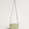 Geantă Mini Star din piele verde deschis cu imprimeu de șarpe Geantă Mini Star din piele verde deschis cu imprimeu de șarpe