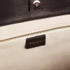 Geantă Pasadena din piele neagră ciocănită, cu logo auriu pe partea din față Geantă Pasadena din piele neagră ciocănită, cu logo auriu pe partea din față