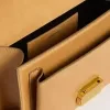 Geantă Venezia din piele embosată de culoare galben ocru, cu detalii aurii Geantă Venezia din piele embosată de culoare galben ocru, cu detalii aurii