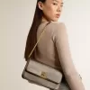Geanta Gioia din piele vintage neagră cu detalii aurii Geanta Gioia din piele vintage neagră cu detalii aurii