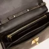 Geanta Gioia din piele vintage neagră cu detalii aurii Geanta Gioia din piele vintage neagră cu detalii aurii
