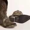 Ghete joase Wish Star pentru bărbați, din piele neagră, cu stea argintie Ghete joase Wish Star pentru bărbați, din piele neagră, cu stea argintie