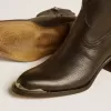 Ghete Patty din piele neagră
