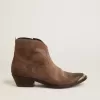 Ghete tinere din piele de căprioară maro închis Ghete tinere din piele de căprioară maro închis