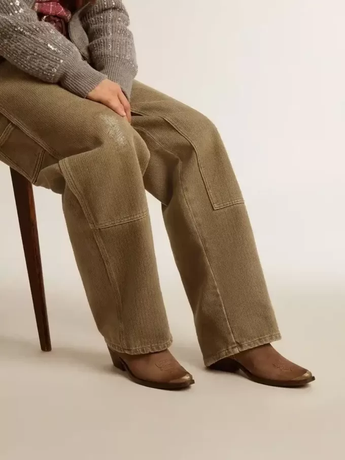 Ghete tinere din piele de căprioară maro închis Ghete tinere din piele de căprioară maro închis