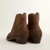 Ghete tinere din piele de căprioară maro închis Ghete tinere din piele de căprioară maro închis