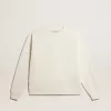 Hanorac alb învechit cu logo inversat pe spate – Jersey Capsule Hanorac alb învechit cu logo inversat pe spate – Jersey Capsule