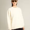 Hanorac alb învechit cu logo inversat pe spate – Jersey Capsule Hanorac alb învechit cu logo inversat pe spate – Jersey Capsule