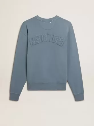 Hanorac albastru deschis cu logo inversat pe spate – Jersey Capsule