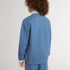 Hanorac albastru pentru copii, cu patch-uri albe în relief Hanorac albastru pentru copii, cu patch-uri albe în relief