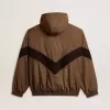 Hanorac în bej și negru cu model houndstooth Hanorac în bej și negru cu model houndstooth